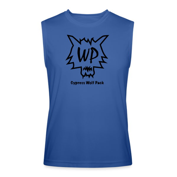 Cypress Wolf Pack- Men’s Performance Sleeveless Shirt - royal blue