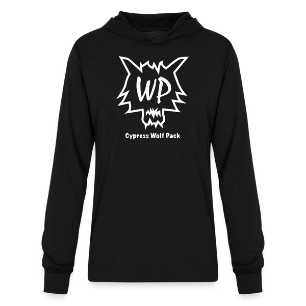 Cypress Wolf Pack White- Unisex Long Sleeve Hoodie Shirt - black