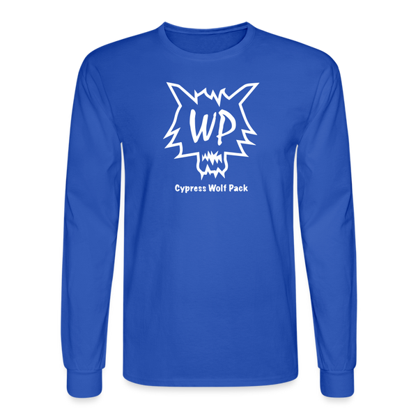 Cypress Wolf Pack - Men's Long Sleeve T-Shirt - royal blue