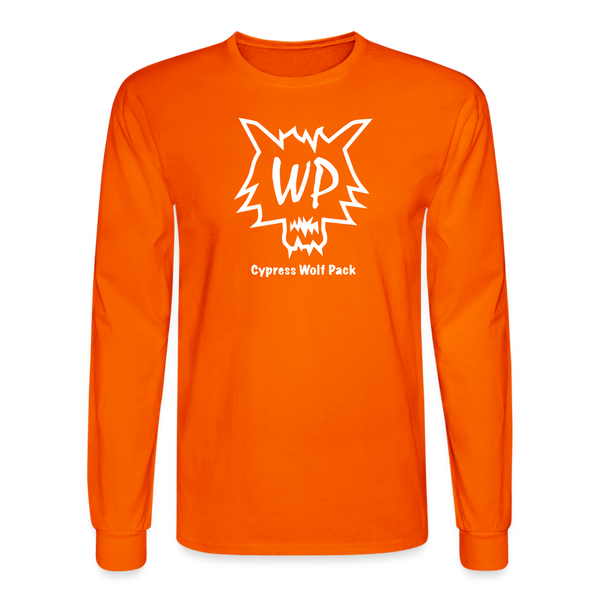 Cypress Wolf Pack - Men's Long Sleeve T-Shirt - orange