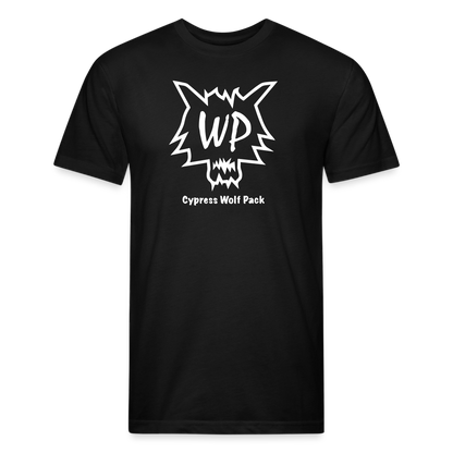 Cypress Wolf Pack- UNISEX Fitted Cotton/Poly T-Shirt - black