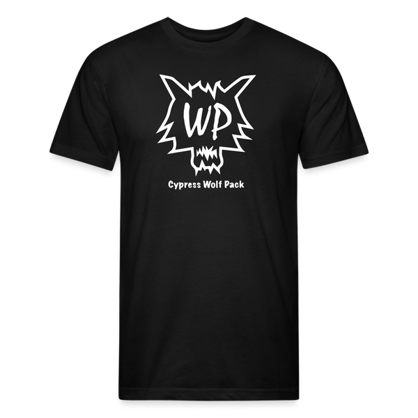 Cypress Wolf Pack- UNISEX Fitted Cotton/Poly T-Shirt - black