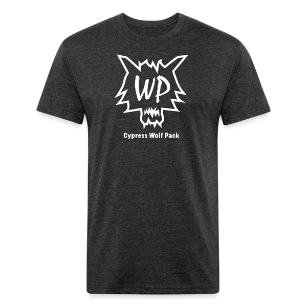 Cypress Wolf Pack- UNISEX Fitted Cotton/Poly T-Shirt - heather black
