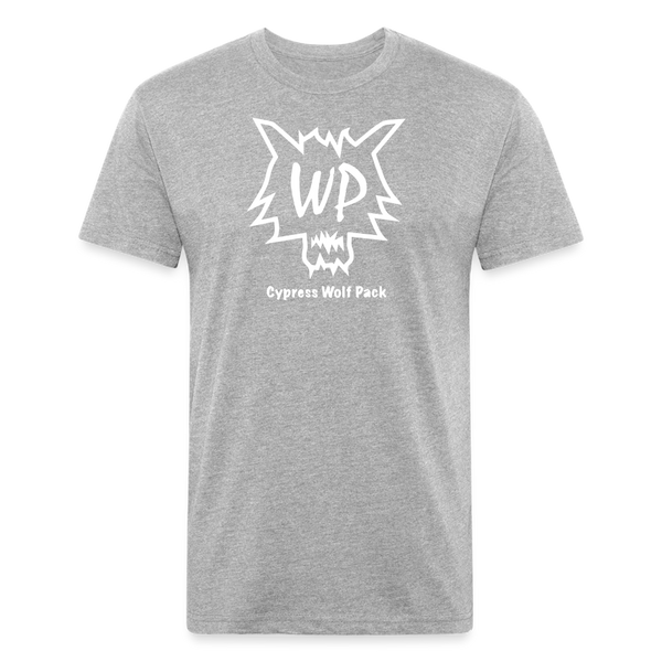 Cypress Wolf Pack- UNISEX Fitted Cotton/Poly T-Shirt - heather gray
