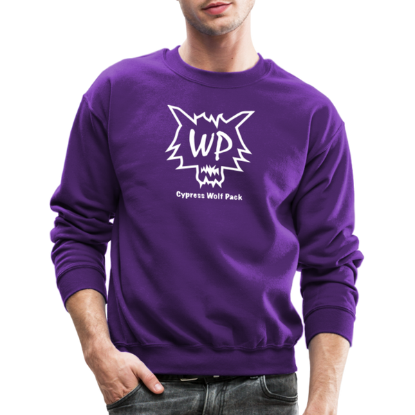 Cypress Wolf Pack- UNISEX Crewneck Sweatshirt - purple