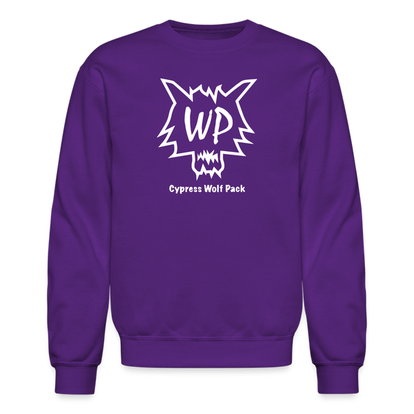 Cypress Wolf Pack- UNISEX Crewneck Sweatshirt - purple