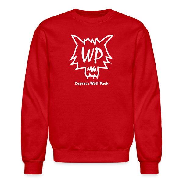 Cypress Wolf Pack- UNISEX Crewneck Sweatshirt - red