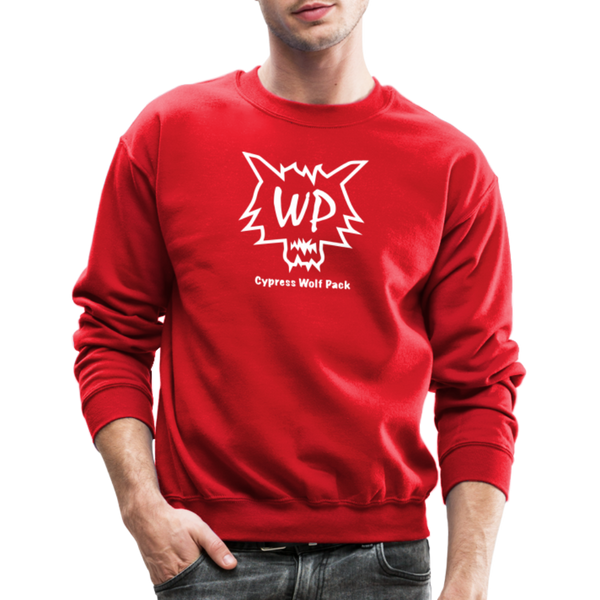Cypress Wolf Pack- UNISEX Crewneck Sweatshirt - red