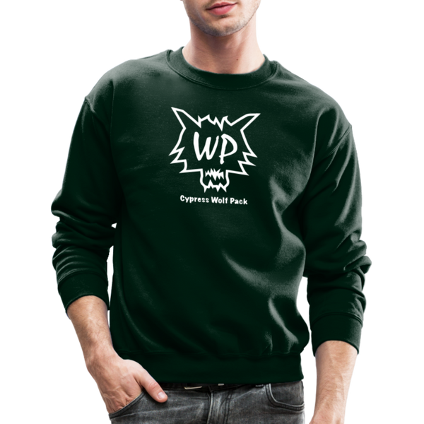 Cypress Wolf Pack- UNISEX Crewneck Sweatshirt - forest green