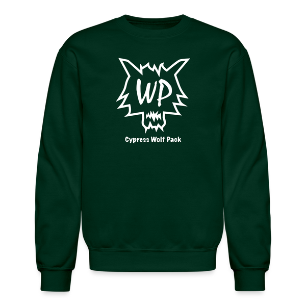 Cypress Wolf Pack- UNISEX Crewneck Sweatshirt - forest green