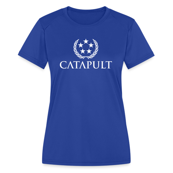 Catapult- Women's Moisture Wicking Performance T-Shirt - royal blue