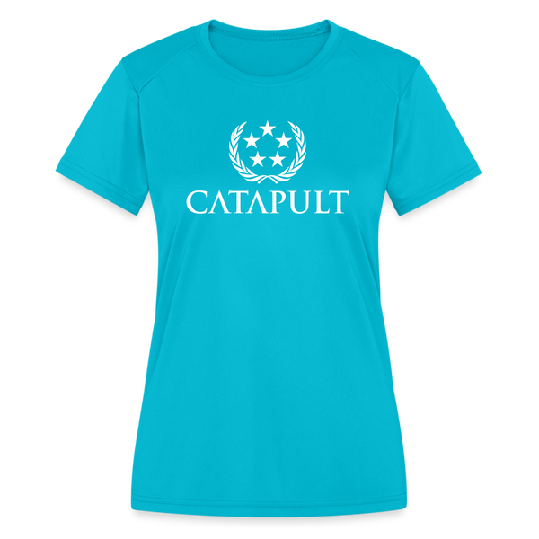 Catapult- Women's Moisture Wicking Performance T-Shirt - turquoise