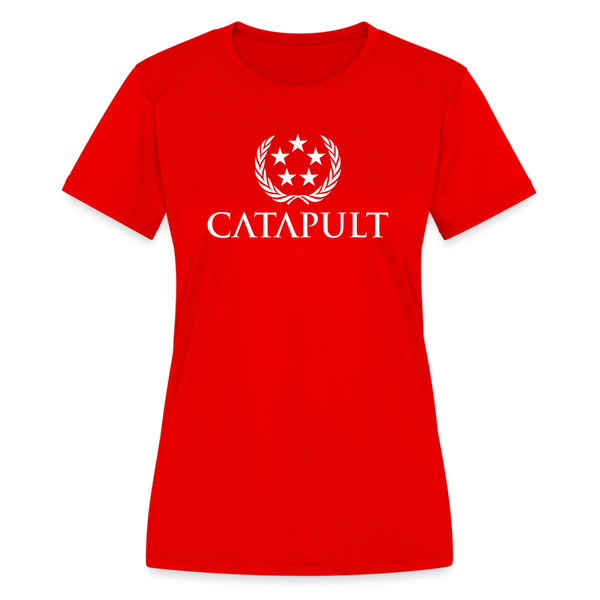 Catapult- Women's Moisture Wicking Performance T-Shirt - red