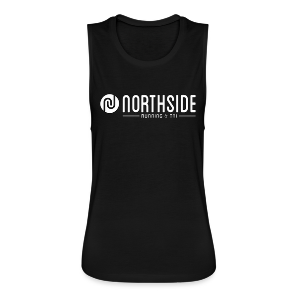 Northside- Women's Flowy Muscle Tank by Bella - black