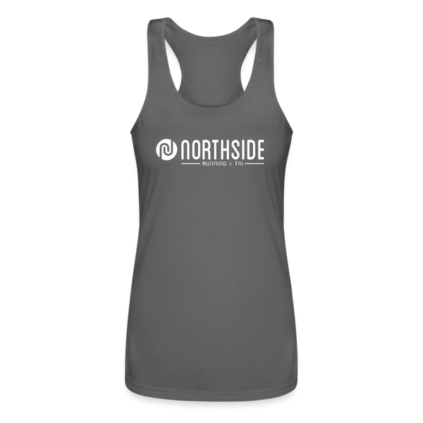 Northside- Women’s Performance Racerback Tank Top - charcoal