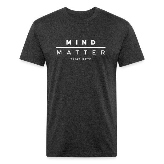 TRI - Fitted Cotton/Poly T-Shirt by Next Level - heather black