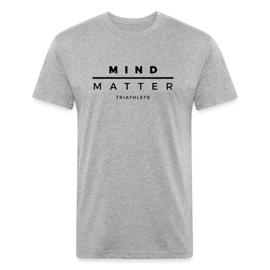 TRI B- Fitted Cotton/Poly T-Shirt by Next Level - heather gray