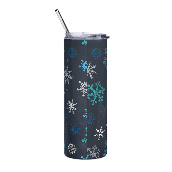 Christmas Snowflakes MM- Stainless steel tumbler