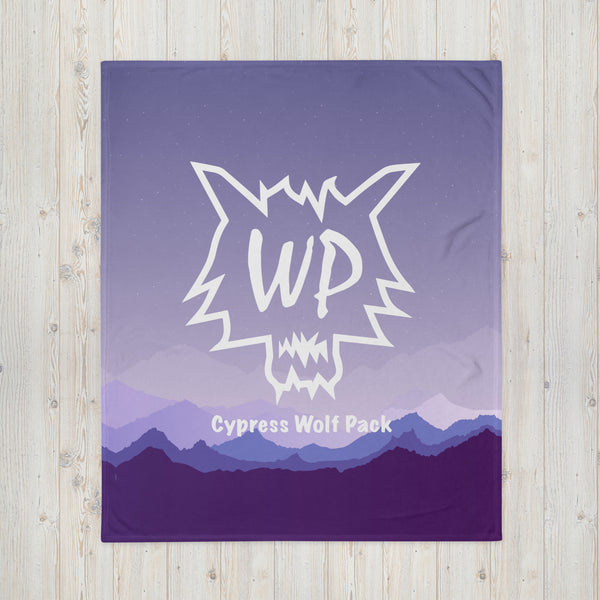 WP Purple Mountains- Throw Blanket