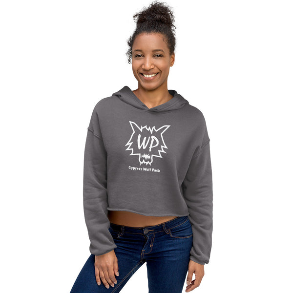 Cypress Wolf Pack- Crop Hoodie