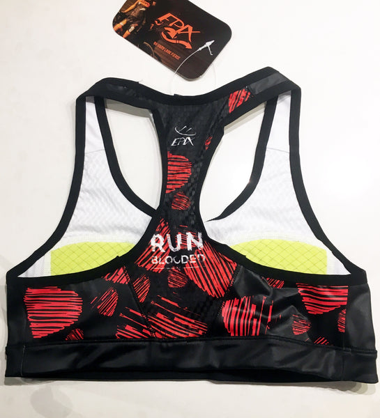 I'M ALL HEART - RUN BLOODED GoFierce Running Bra by Epix (MM) (Clearance item; non-refundable)