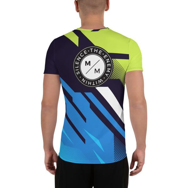 GB Abstract- Running Men's Athletic T-shirt