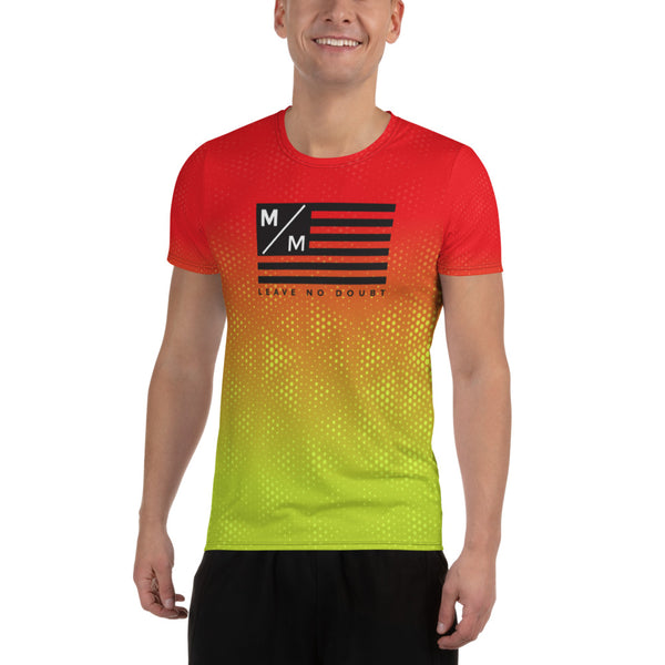 RY MM Flag- Running Men's Athletic T-shirt