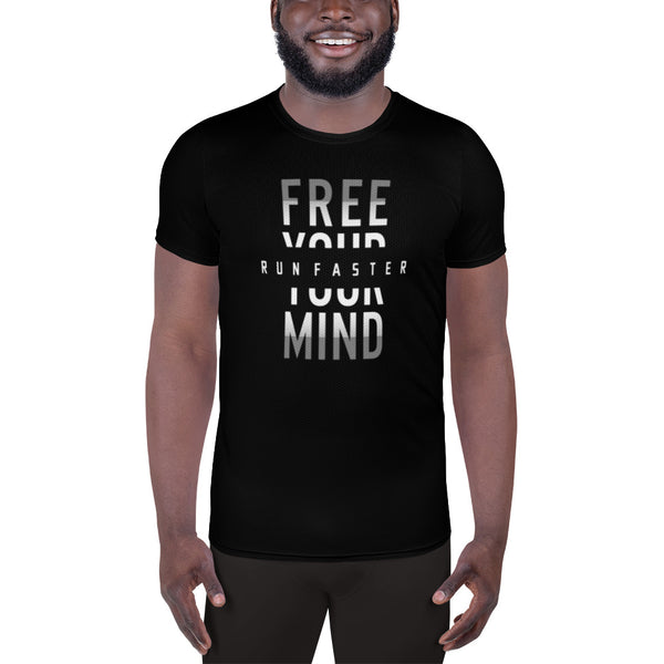 Free Your Mind- Running Men's Athletic T-shirt