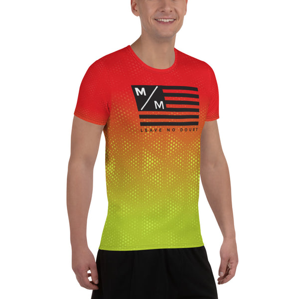RY MM Flag- Running Men's Athletic T-shirt
