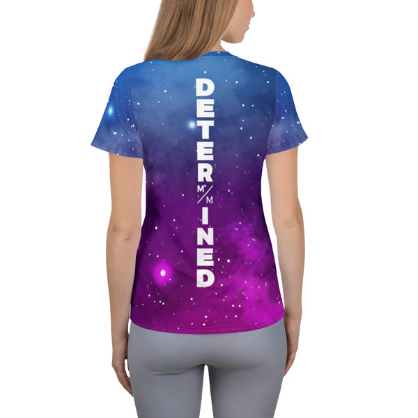 Galaxy- Running Women's Athletic T-shirt