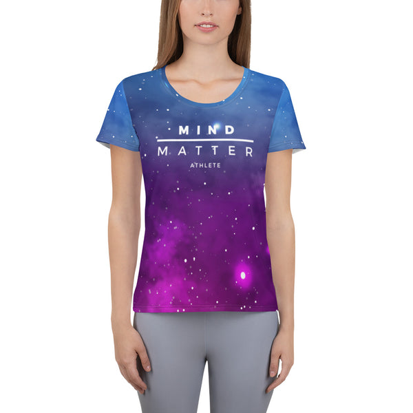 Galaxy- Running Women's Athletic T-shirt