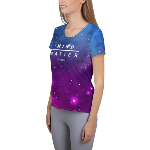 Galaxy- Running Women's Athletic T-shirt