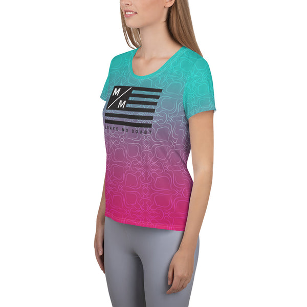 TP MM Flag- Running Women's Athletic T-shirt