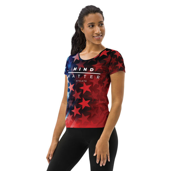 Stars and Stripes- Women's Running Athletic T-shirt