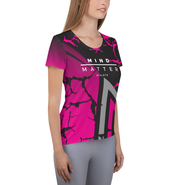 MM Athlete- All-Over Print Women's Athletic T-shirt