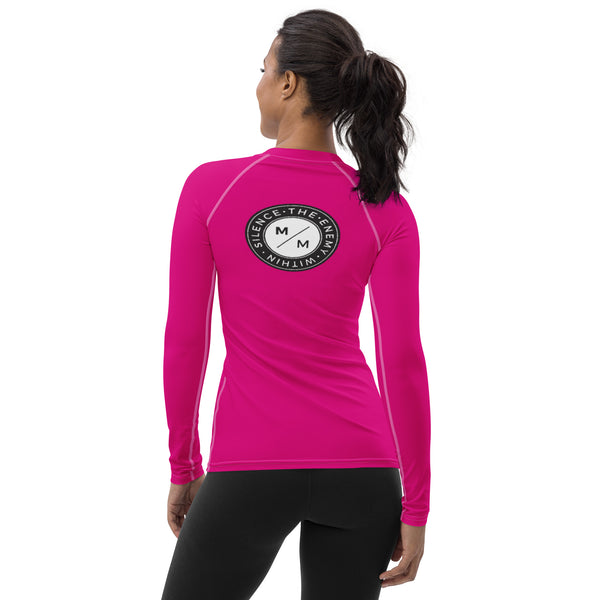 Pink M/M- Women's Rash Guard