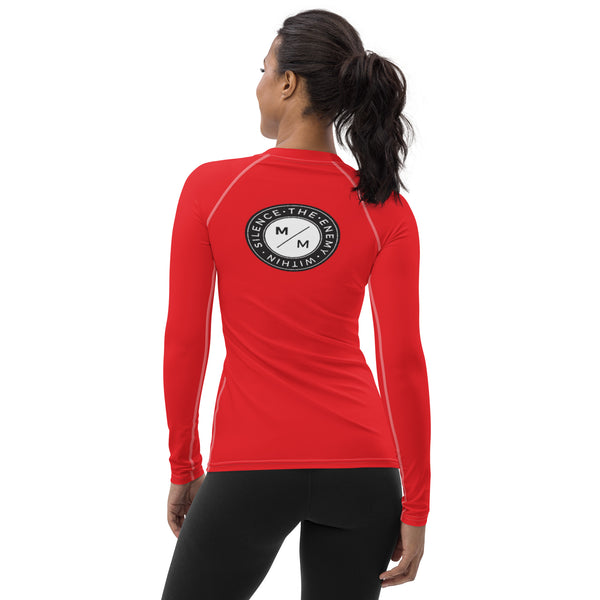Red M/M- Women's Performance Long Sleeve