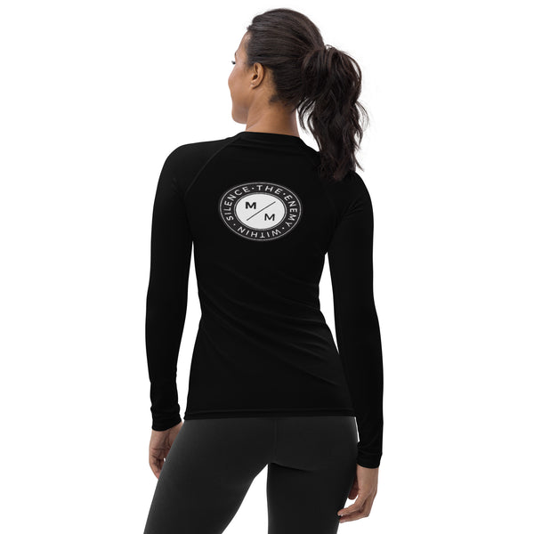 Black M/M- Women's Rash Guard