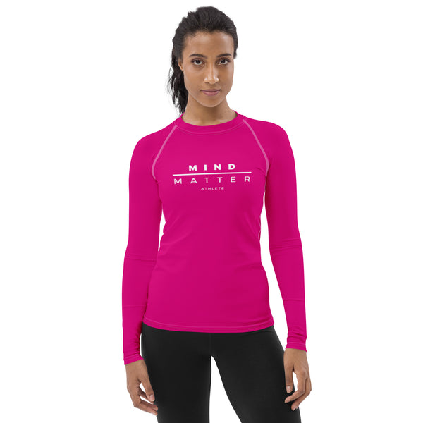 Pink M/M- Women's Rash Guard