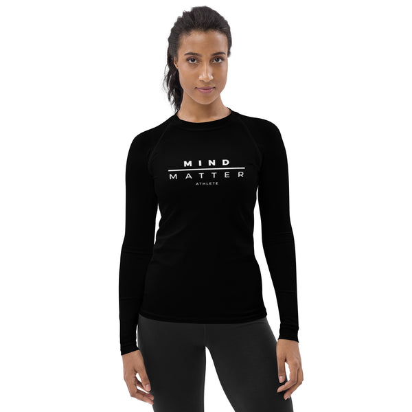 Black M/M- Women's Rash Guard