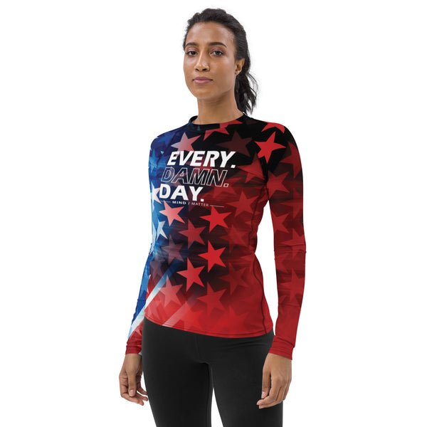 Every Damn Day RWB- Women's Perfromance Long Sleeve