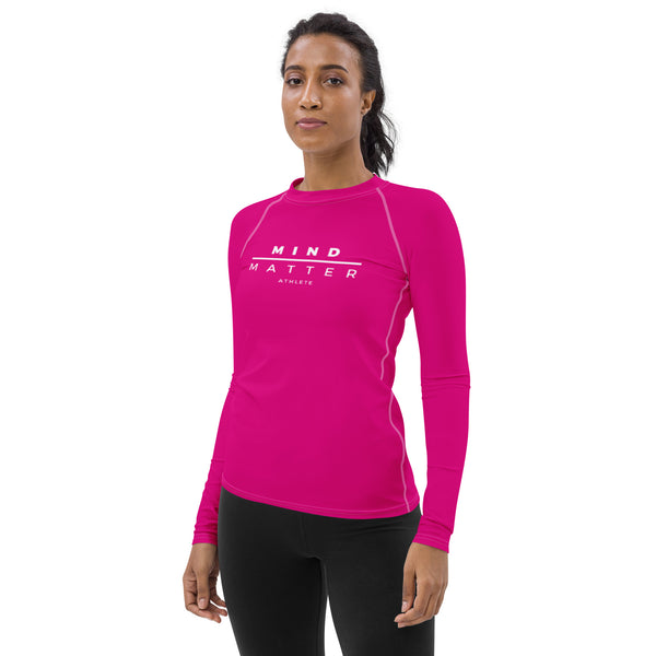 Pink M/M- Women's Rash Guard