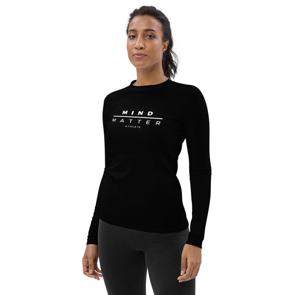 Black M/M- Women's Rash Guard