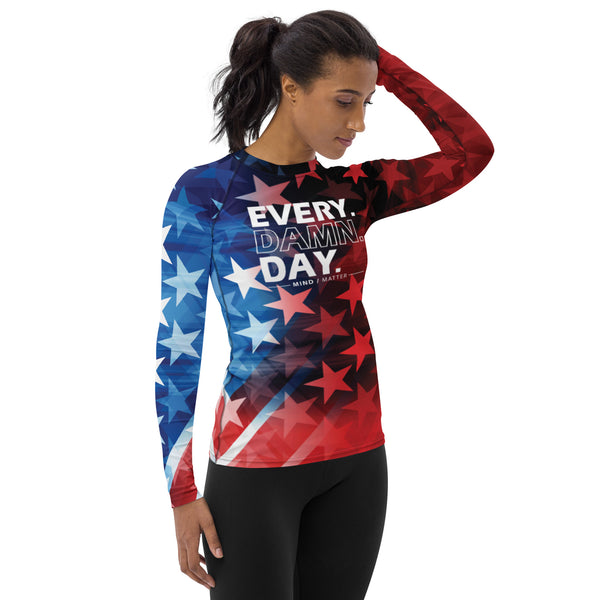 Every Damn Day RWB- Women's Perfromance Long Sleeve