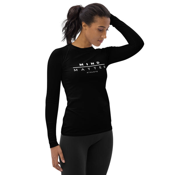 Black M/M- Women's Rash Guard