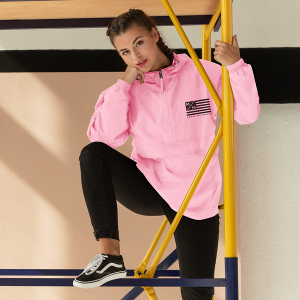 MM Flag- Embroidered Champion Packable Jacket