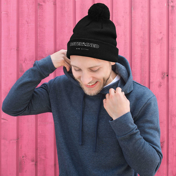 Determined- Pom-Pom Beanie