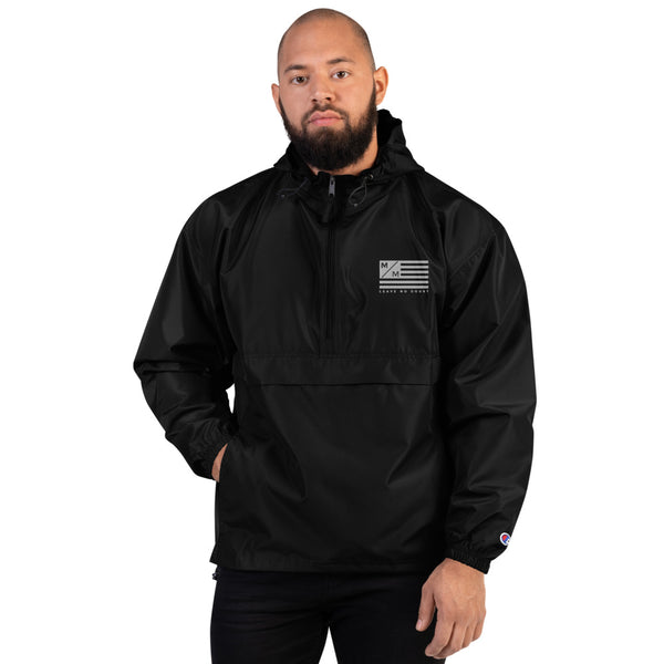 M/M Flag- Embroidered Champion Packable Jacket