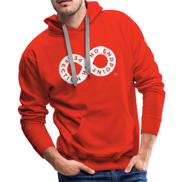 Perfection Has No Endpoint- Men’s Premium Hoodie - red