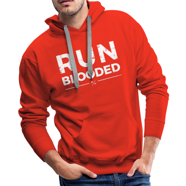 Run Blooded- Men’s Premium Hoodie - red